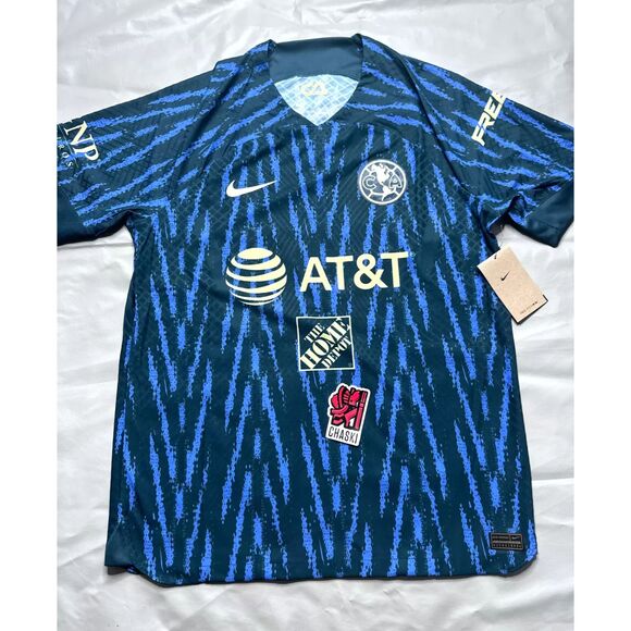 Nike Men Large Club America Vapor Match ADV Away Soccer Jersey 22/23  DJ7638-455 - Picture 1 of 16